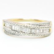HALLMARKED 9CT GOLD & DIAMOND RING