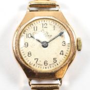 VINTAGE RECORD LADIES 9CT COCKTAIL WRISTWATCH