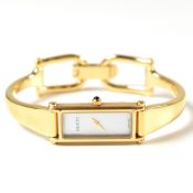 GUCCI GOLD PLATED & MOTHER OF PEARL LADIES WRISTWATCH