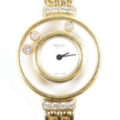 CHOPARD 18CT GOLD HAPPY DIAMONDS LADIES WRISTWATCH