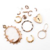 ASSORTED GOLD JEWELLERY FRAGMENTS AF