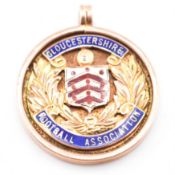 HALLMARKED 9CT GOLD FOOTBALL MEDALLION
