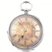 TWO SILVER OPEN FACE POCKET WATCHES