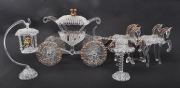 20TH CENTURY STUDIO GLASS HORSE & OTHERS
