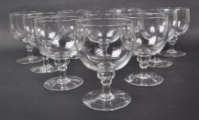 COLLECTION OF TEN GEORGIAN CLEAR GLASS / CRYSTAL WATER GLASSES