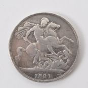 1821 GEORGE IV SILVER CROWN COIN