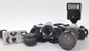 PENTAX - COLLECTION OF THREE LATE 20TH CENTURY CAMERAS