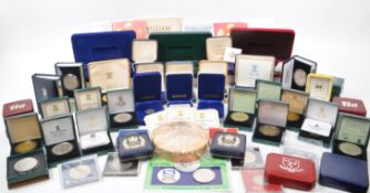LARGE COLLECTION OF PROOF COINS & MEDALS