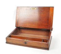 VICTORIAN 19TH CENTURY MAHOGANY WRITING SLOPE