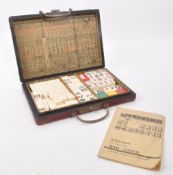 VINTAGE MAHJONG GAME SET AND CASE