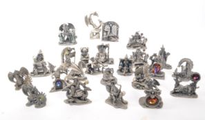 MYTH & MAGIC BY THE TUDOR MINT - CAST PEWTER DRAGON FIGURES
