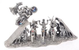 MYTH & MAGIC BY THE TUDOR MINT - CAST PEWTER DRAGON FIGURE 'DAREDEVIL'