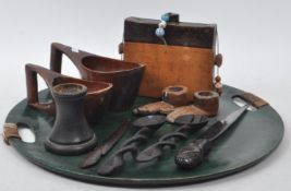 COLLECTION OF AFRICAN TRIBAL WOODEN PIECES