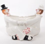 MID 20TH CENTURY ITALIAN CERAMIC CLOWN PLANT POT