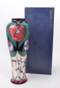 MOORCROFT POTTERY - MODERN TUBE LINED CERAMIC VASE