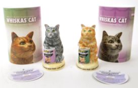 ROYAL DOULTON - TWO LIMITED EDITION WHISKAS PORCELAIN CATS
