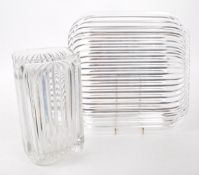 VILLEROY & BOCH - TWO VINTAGE 20TH CENTURY CRYSTAL GLASS PIECES