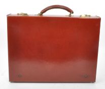 PICKETT - 1990S TAN LEATHER ATTACHE CASE