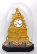 A B SAVORY & SONS - 19TH CENTURY VINTAGE ORMOLU MANTEL CLOCK