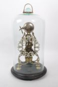 GOTHIC 19THCT DOMED SKELETON CLOCK