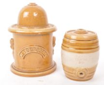 LOCAL INTEREST - BRISTOL STONEWARE TOBACCO JAR