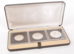 ROYAL MINT - 1980 TURKS & CAICOS SILVER PROOF CROWN SET
