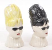 SWINESIDE - TWO LATE 20TH CENTURY KITSCH CERAMIC SALT AND PEPPER SHAKERS