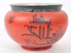 POUNTNEY & CO - EARLY 20TH CENTURY CHINOISERIE POTTERY PLANTER