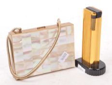 20TH CENTURY ART DECO COMPACT MAKEUP CASE AND TABLE LIGHTER