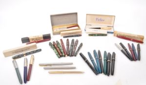 THIRTY THREE PARKER & OTHER FOUNTAIN PENS