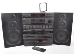 JVC - VINTAGE LATE 20TH CENTURY STACKING STEREO SYSTEM AND TWO SPEAKERS