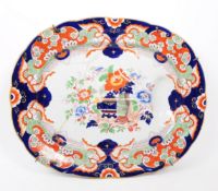 IRONSTONE CHINA - LATE 19TH CENTURY LARGE MEAT PLATTER