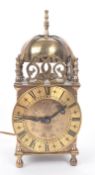 SMITHS - MID CENTURY BRASS LANTERN CLOCK