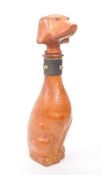 LEATHER VINTAGE DOG DECANTER