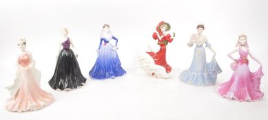 COALPORT - COLLECTION OF LATE 20TH CENTURY PORCELAIN LADY FIGURINES