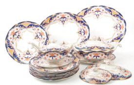 WELBECK - J.H.W & SONS - 20TH CENTURY SEMI-PORCELAIN DINNER SERVICE