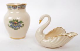 LENOX - TWO VINTAGE PORCELAIN DECORATIVE ITEMS