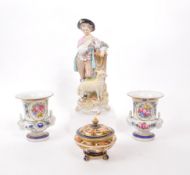 DRESDEN - COLLECTION OF 19TH / 20TH CENTURY PORCELAIN CHINA PIECES