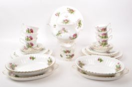 ROYAL ALBERT - HIGHLAND THISTLE - COLLECTION OF 1960S CHINA TEA SERVICE PIECES