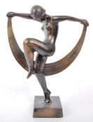 VINTAGE 20TH CENTURY BRONZE DECO DANCER