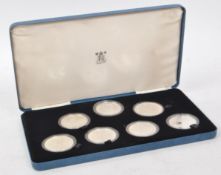 ROYAL MINT - 80TH BIRTHDAY SILVER PROOF CROWN SET