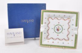 HAVILAND LIMOGES - VIEUX PARIS VERT ASHTRAY