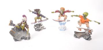 PIRANHA STUDIOS - EXTREME ZOMBIES - COLLECTION OF FOUR RESIN FIGURES