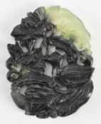 CARVED AGATE DUCK AND LOTUS FLOWER PENDANT 冰糖玛瑙 天作之美 吊锤