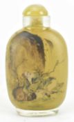 ZHANG WENTANG - GLASS SNUFF BOTTLE 张文堂 玻璃内画