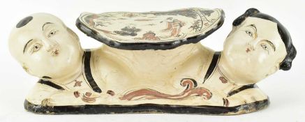 CIZHOU STONEWARE FIGURAL PILLOW 磁州彩绘枕头