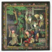 BEIKING / PEKING OPERA CLAY SCULPTURE DIORAMA 民初 木罩箱京剧泥塑人