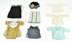 COLLECTION OF QING / REPUBLIC CHINESE DOLL OUTFITS 清民初 玩偶衣服