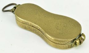 QING DYNASTY PAKTONG TOBACCO /BETEL-NUT BOX 清 白铜盒烟草槟榔盒