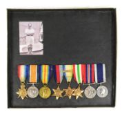 WWI & WWII MEDAL GROUP - SEAMAN IN THE ROYAL NAVY - HMS NORFOLK